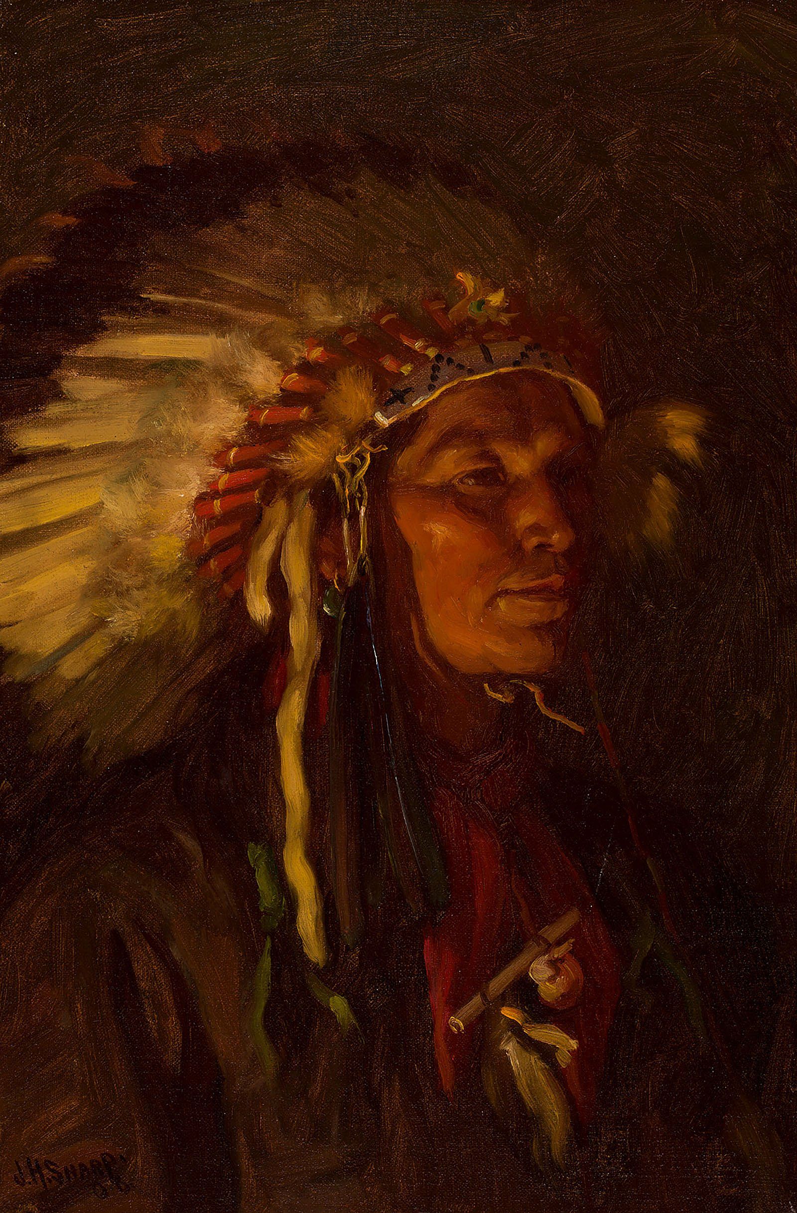 Strikes His Enemy Pretty - Firelight; [Strikes His Enemy Pretty, Crow (By Firelight)]